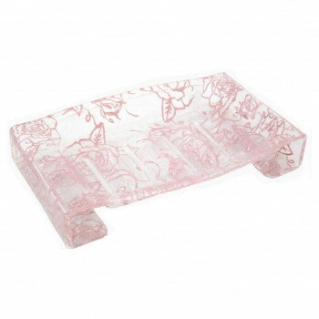 センコー クリアローズ ソープディッシュ バスルーム用　ピンク・548091(3)