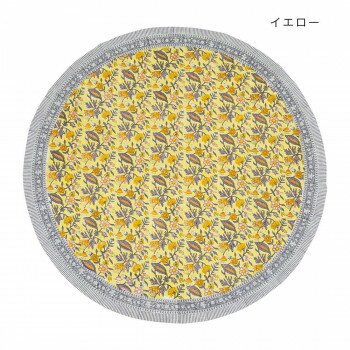 ラウンドクロス アマービレブロックプリント イエロー 11724882021