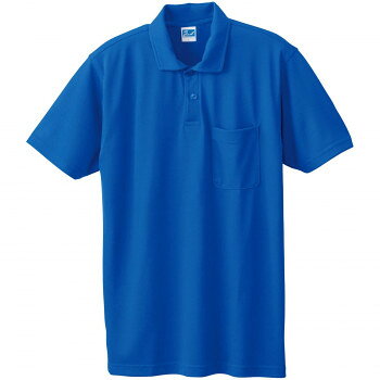 桑和 50127 半袖ポロシャツ(胸ポケット付き) SSサイズ ロイヤルブルー(203) SOWA