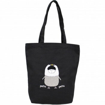 Sちゃんまん サガラ刺繍 縦トート SCM-SFN20-0602SG BK(4)