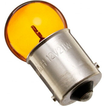 Light Valves - M＆Hマツシマ 白熱電球(1個入) 12v21w G18 BA15S オレンジ 1P5113 OR