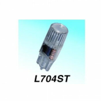 M＆Hマツシマ Lビーム(1個) 12v ウエッジ中 ホワイトLED ストロボ点滅タイプ L704ST WH