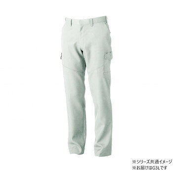 Rakuten - 桑和 9668-98 カーゴパンツ(ノータック.脇ゴム) G3Lサイズ シルバーグレー(22) SOWA