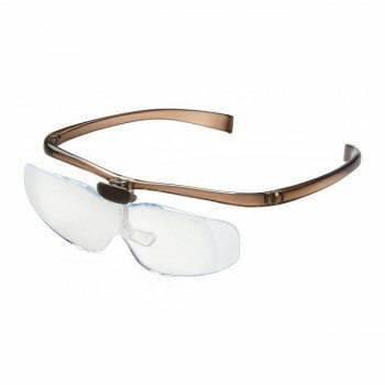 MIZAR-TEC(ミザールテック) メガネ式ルーペ ブラウン 2.0倍 HL-40D20