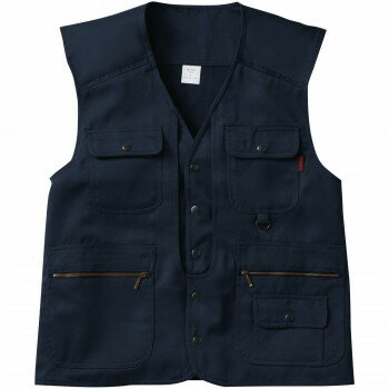 桑和 1016 ベスト Lサイズ ネイビー(1) 只今参上