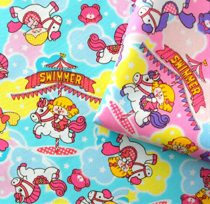 樂天商城 - 2021年【SWIMMER]】スイマー「ゆめかわ」/オックス生地/布/入園入学/入園グッズ/ガーゼ生地/ウサギ