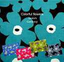 とってもお洒落な北欧調コーデュロイ　 Colorful flowers 5colors Corduroy/カラフルフラワー　5カラーコーデュロイ/コールテン/コール天/生地/布/綿/冬物/秋冬生地/花/北欧風/