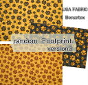 猫好き集まれ！USA FABRIC Benartex/ Ver3ランダムフットプリント /生地/布/綿/猫柄/ネコ/ねこ/USAコットン/肉球/DOG/犬