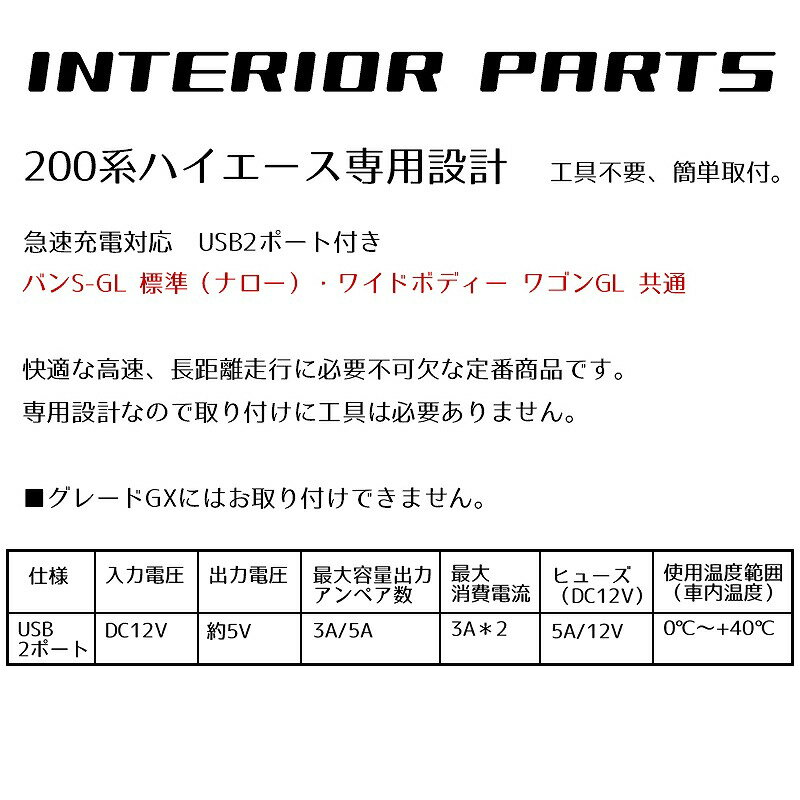 IN-079　ハイエース200系　ハーツ　フロントカップ　フォルダー2　USB　急速充電対応　木目　灰皿　カップホルダー　ジュースホルダー　S−GL　スーパーGL　黒木目　マホガニー　ブラックウッド　インテリア　1500