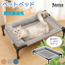 【レビュー特典 】ペットベッド 脚付き あご乗せ クッション 付き ドッグコット コット メッシュ 犬 イヌ 猫 ネコ 熱中症対策 冷感 ベッド 室内 滑り止め...