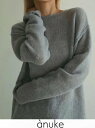 【即日出荷】(セール50%OFF)anuke アンヌーク Sheer Knit 24秋冬 62420528 ニットトップス シアーニット トップス ニット特集【...