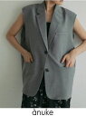 【即日出荷】anuke アンヌーク Cutoff Over Vest★ 25春夏 62510103 ベスト カットオフオーバーベスト レイヤード 春アウター【新...