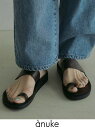 【即日出荷】 anuke アンヌーク Ecoleather Belt Sandals★ 25春夏 62511004 サンダル エコレザーベルトサンダル フラット 【新作】(4)