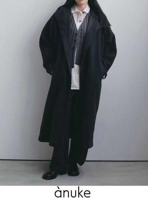 Rakuten - 【予約】(PT5倍〜7/5) anuke アンヌーク Wool Hoodie Coat★ 26秋冬.予約 62620001 ウールコート 入荷予定 : 10月中旬〜 26冬受注会
