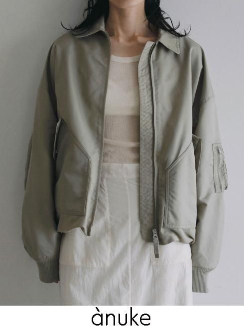 Rakuten - 【予約】 anuke アンヌーク MA-2 Flight Jacket★ 26秋冬予約 62620201 ジャケット 入荷予定 : 9月中旬〜 アウター エムエーワンフライトジャケット アウター 羽織