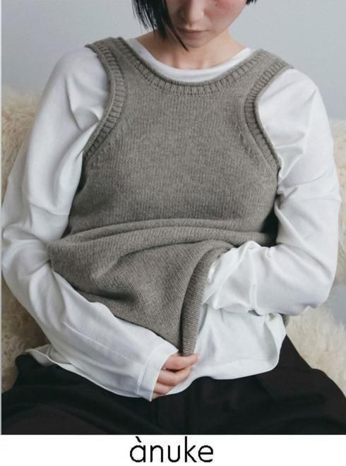 Rakuten - 【予約】(PT5倍〜7/5) anuke アンヌーク Knit Long Tanktop★ 26秋冬.予約 62620507 タンクトップ・ノースリーブ 入荷予定 : 10月中旬〜 26冬受注会