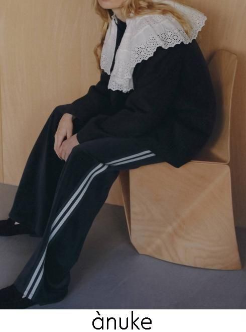 Rakuten - 【予約】 anuke アンヌーク Velour Track Pants★ 26秋冬予約 62620704 パンツ 入荷予定 : 7月中旬〜 ボトム ベロアトラックパンツ ライン ロング