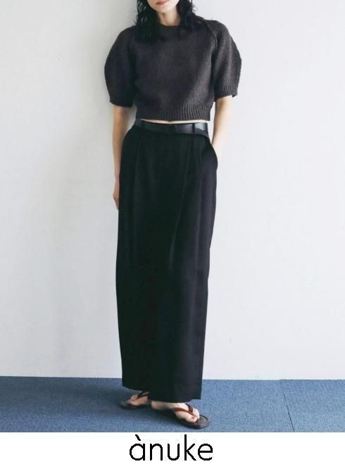 Rakuten - 【予約】 anuke アンヌーク Twill Satin Pants★ 26秋冬予約 62620708 パンツ 入荷予定 : 7月中旬〜 ボトム ツイルサテンパンツ ロング ボトム