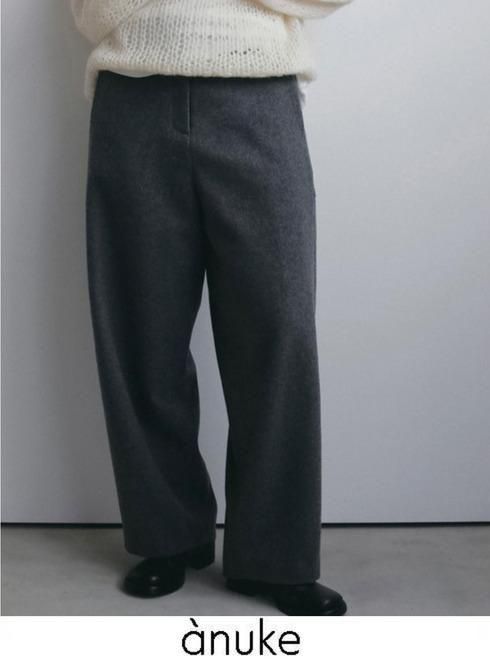 Rakuten - 【予約】(PT5倍〜7/5) anuke アンヌーク Wool Cocoon Pants★ 26秋冬.予約 62620723 パンツ 入荷予定 : 10月中旬〜 26冬受注会
