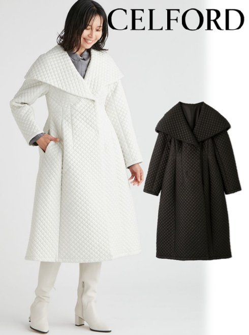 【予約】マラソン限定12%OFF&PT5倍! CELFORD セルフォード　キルティングリバーシブルコート 23秋冬予約 CWFC234047 ダウン 入荷予定 : 10月中旬~　アウターのサムネイル