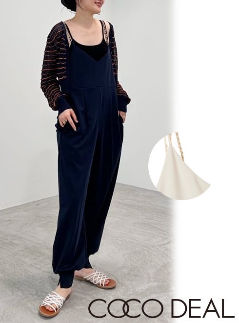 【即日出荷】 COCODEAL ココディール ダブルストラップオールインワン 24春夏.　74225306 オールインワン・コンビネゾン 【coco deal】【新作】のサムネイル