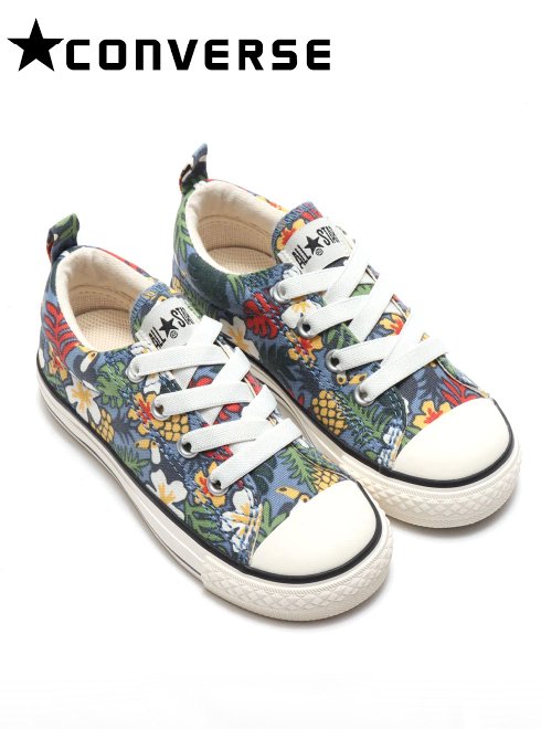 21夏ファイナルセール30%OFF! converse コンバース チャイルドオールスターNトロピカ　スリップOX 21春夏 37300950 バッグ・シューズ child 子供サイズ　19cm 20cm　21春小物 21春新作 2021夏セール
