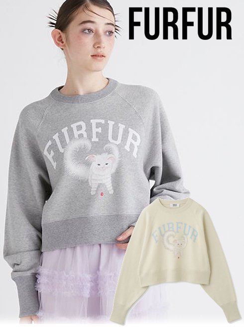 【即日出荷】(期間限定25 OFF) FURFUR ファーファー 樋上公実子コラボ“Mira”スウェット 24春夏 RWCT241079 スウェット パーカー【furfur】【新作】トップス 24sp