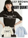 【即日出荷】【待望追加】(11 OFF＆300円OFF~5/6) Lily Brown リリーブラウン MARY QUANT ポロニットPO 24春夏 LWNT241119 ニットトップス 【lilybrown】 ニット特集 マリークワント コラボ マリクワコラボvol.2 ロゴ【新作】