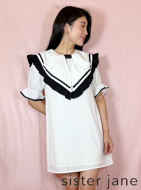 セール40%OFF sister jane シスタージェーン Seashells Mini Dress 22春夏. 25SJ03DR1621 フレアワンピース　22春ワンピ 夏