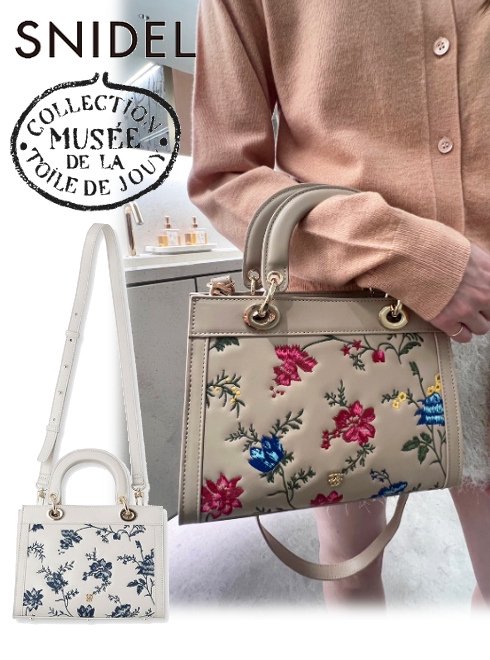 【即日出荷】感謝祭12%OFF/PT5倍 snidel スナイデル トワルドジュイコラボバッグ 23秋冬 SWGB234629 ハンド・ショルダーバッグ 23秋コレクション　Mus~e de la Toile de Jouyコラボ【新作】 2023winter【snidel】のサムネイル