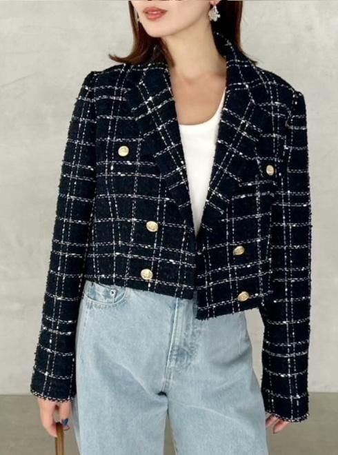 【即日出荷】(10%OFF&400円OFF~3/20) snidel スナイデル バリエツイードジャケット 26春夏 SWFJ261079 ジャケット アウター【新作】