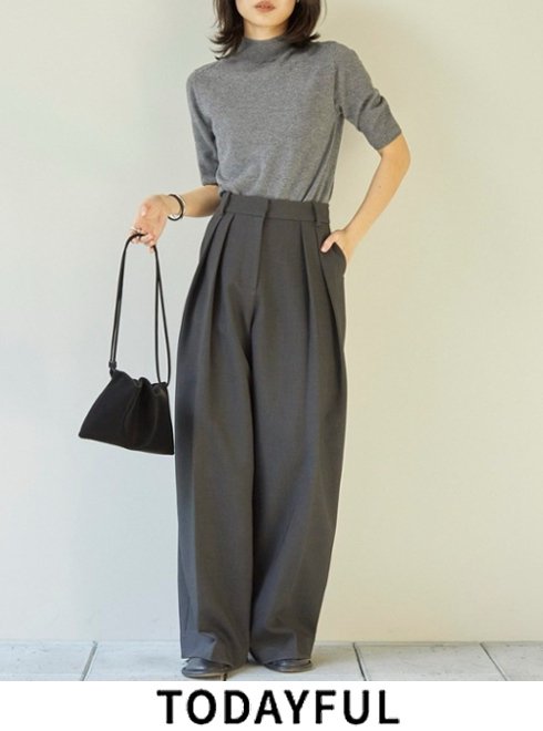 【予約】TODAYFUL トゥデイフル Bonding Wide Trousers★ 25秋冬予約 12420710 パンツ ボトム 2024 pre-fall collection ボンディング ワイド トラウザー【新作】入荷時期:9月中旬〜 2025 PRE FALL. 2025夏秋受注会 先行予約 吉田怜香 2025AW新作予約