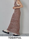 TODAYFUL トゥデイフル Lowgauge Honeycomb Knitdress ★ 24春夏 12410320 マキシワンピース ローゲージハニーコンビニットドレス ロング丈 2024春夏コレクション.  ニット特集 