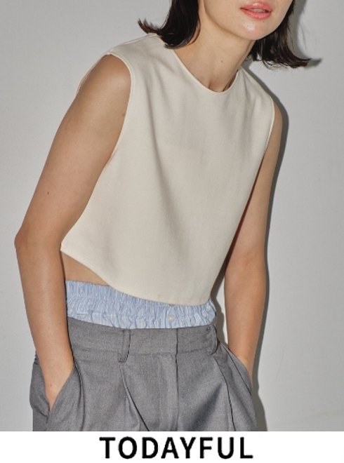 【予約】TODAYFUL トゥデイフル Smooth Short Tops ★ 24春夏予約 12410617 カットソー スムースショートトップス 入荷予定 : 5月下旬〜 2024春夏コレクション. 【クーポン利用不可】のサムネイル