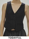 【即日出荷】TODAYFUL トゥデイフル Stripe Compact Vest★ 25春夏 12510102 ベスト 25春コレクション ストライプコンパク...