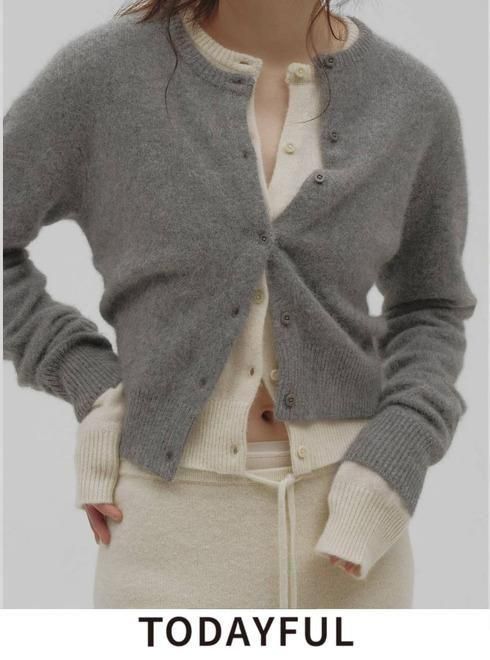 【予約】TODAYFUL トゥデイフル Fox Wool Cardigan★ 26秋冬.予約 12620522 カーディガン 入荷予定 : 11月中旬〜 26冬受注会 トップス
