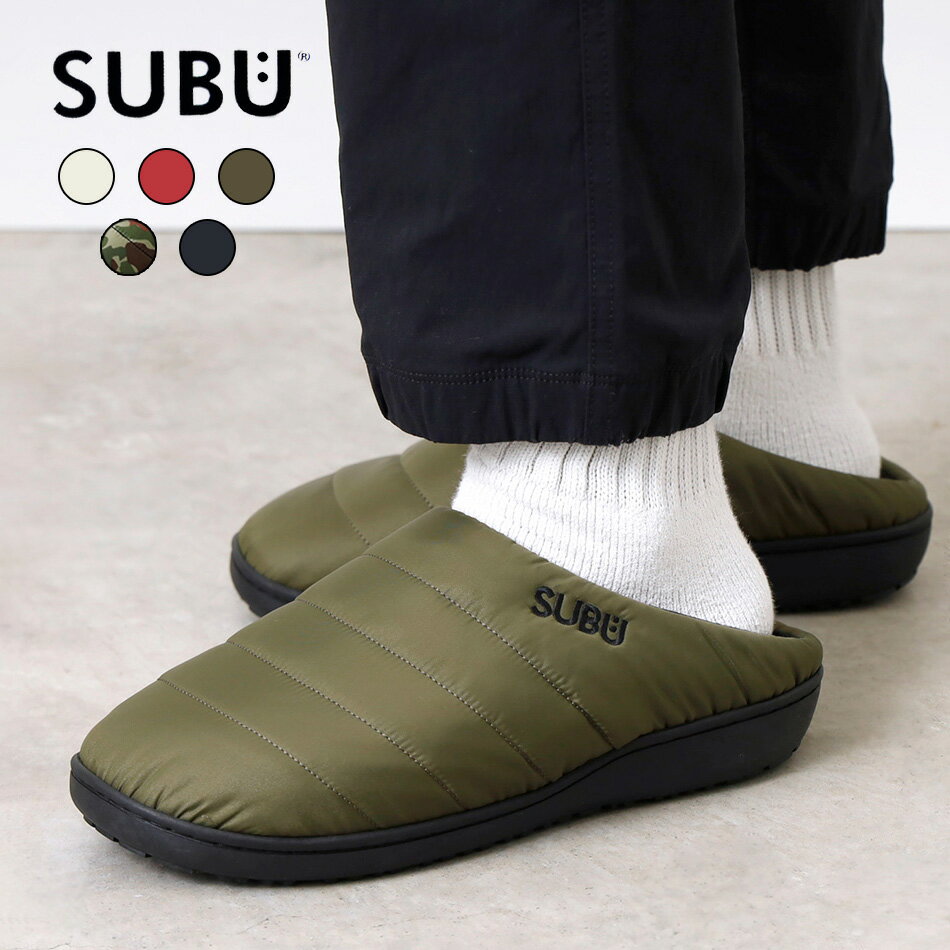 SUBU スブ サンダル 冬用サンダル メンズ レディース 男女兼用 ダウンサンダル アウトドア キャンプ 秋 冬 今期モデル 横浜 大人 アメカジ カジュアル