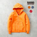 バーンズ アウトフィッターズ パーカー メンズ BARNS OUTFITTERS バーンズ BR-3010PG パーカー メンズ ジップパーカー 日本製 ピグメント加工 厚手 COZUN ユニオンスペシャル アメカジ ヒース 横浜 ハマカジ Lightning掲載