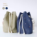 BOHO SUMMER ボーホーサマー 帆布 総柄刺繍巾着バッグ レディース コットン ショルダーバッグ ボヘミアン シンプル ハワイ レトロ