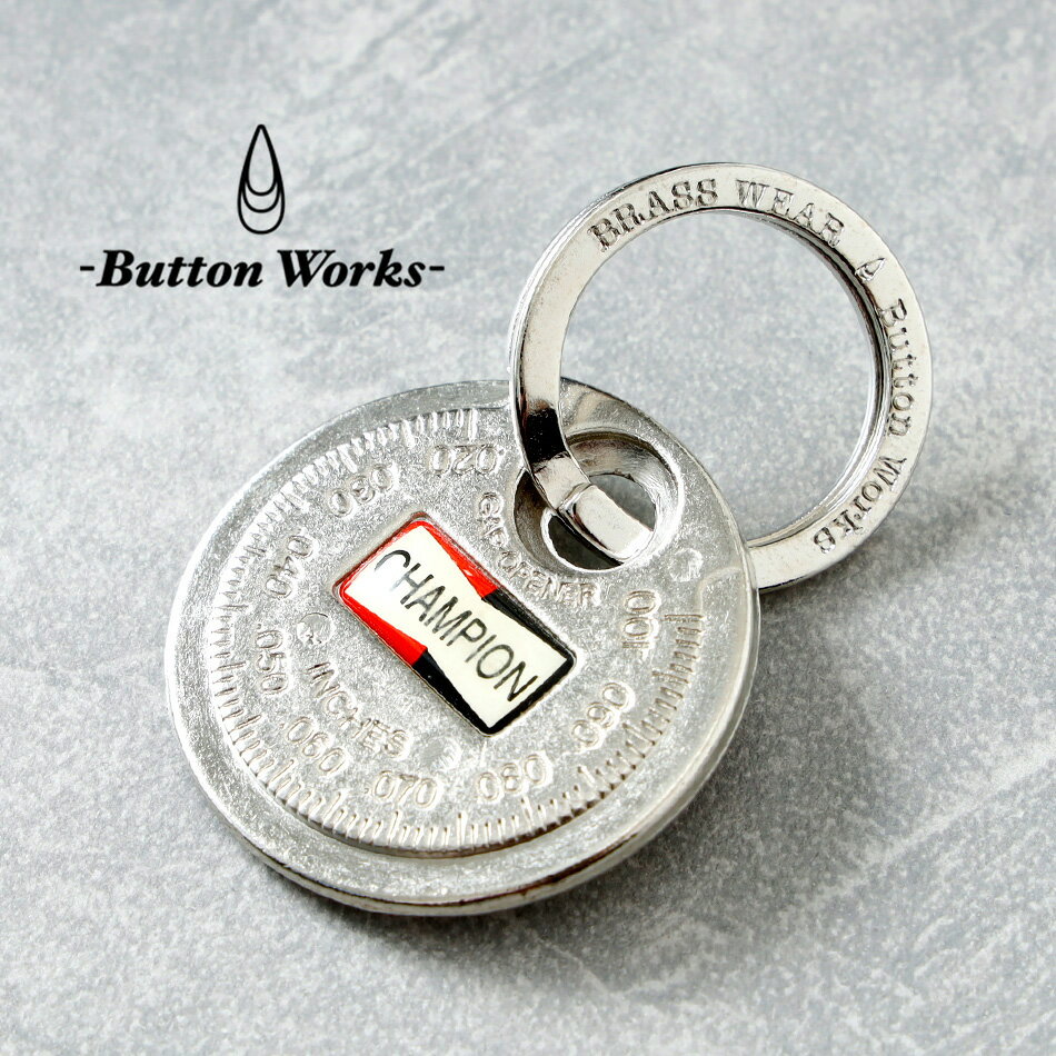ButtonWorks ボタンワークス キーフォブ キーホルダー ユニセックス 日本製 真鍮 ハンドメイド スパークプラグ 車 メンズ小物 ギフト プレゼント ...