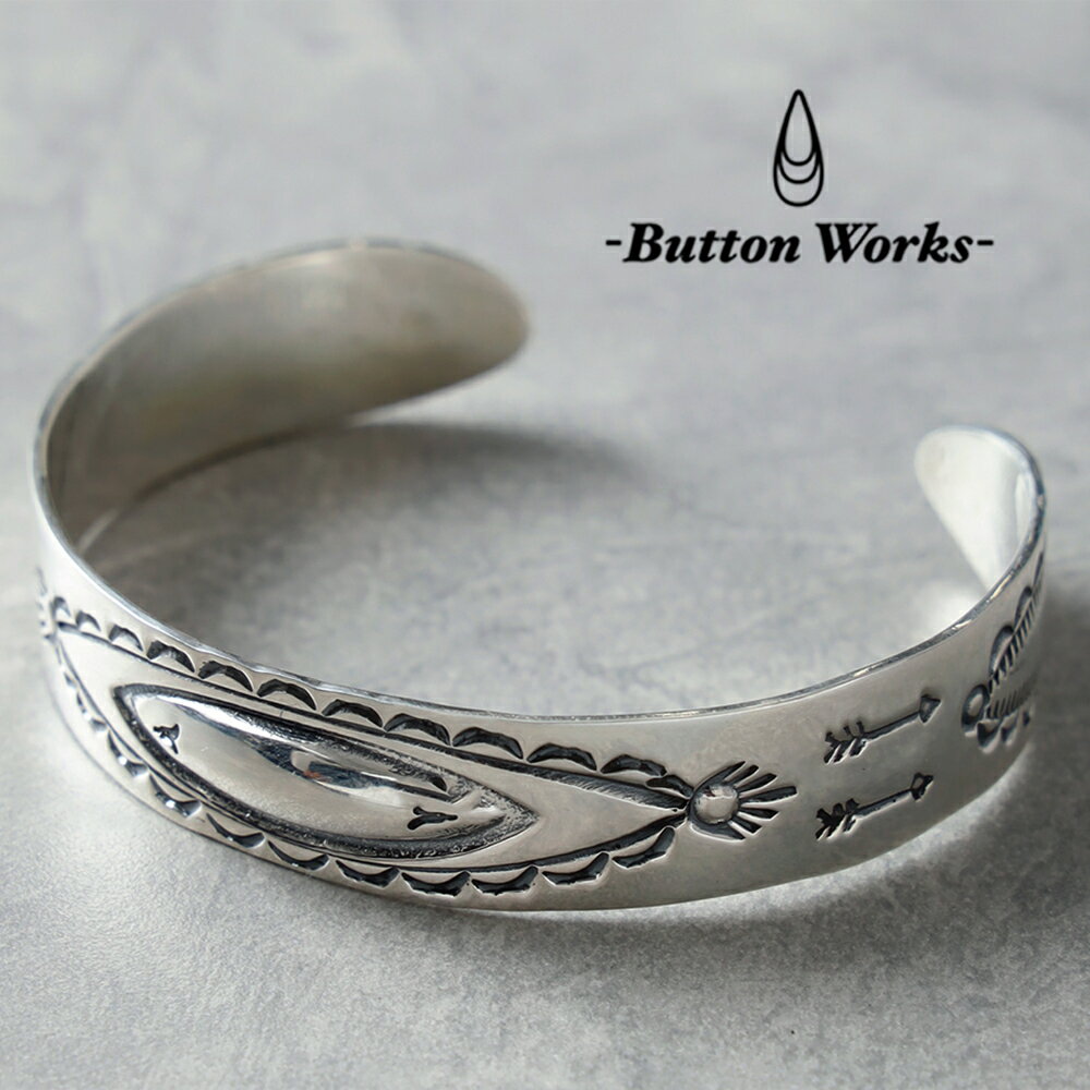 ButtonWorks ボタンワークス ブレスレット シルバー ユニセックス アメリカ製 シルバー silver 真鍮 ハンドメイド ビンテージ アンティーク ...