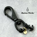 ButtonWorks ボタンワークス アンカー フック キーホルダー 日本製 ハンドメイド メッキ 加工 ミリタリー キーリング 真鍮 ヴィンテージ コイン ...