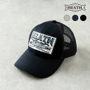 HEATH ヒース メッシュキャップ 帽子 メンズ レディース ユニセックス 刺繍 ワッペン 紫外線対策 日焼け対策 アメカジ 横浜 ハマカジ