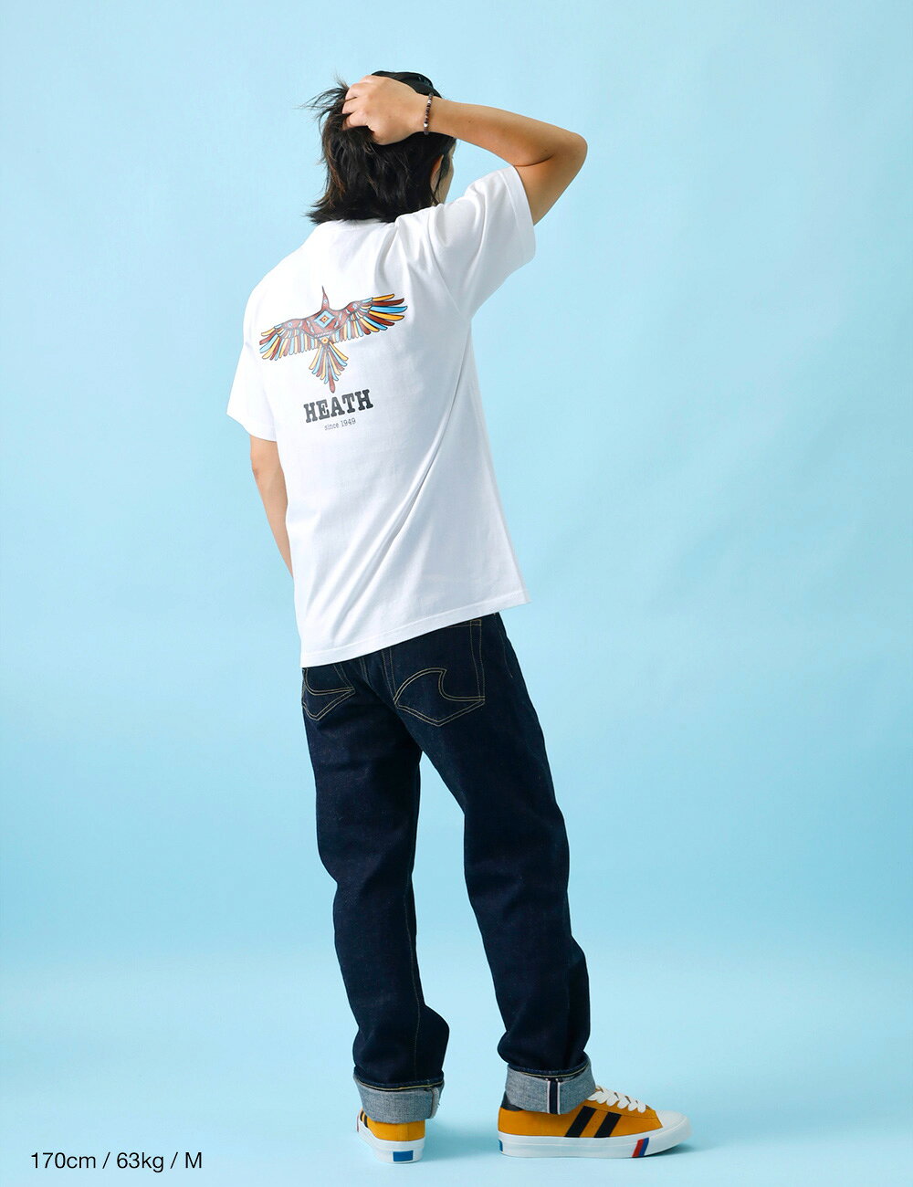 Tシャツ メンズ 半袖 7.4oz バックプリント ナバホ イーグル ネイティブ 丸胴 アメ...