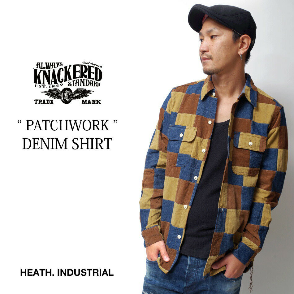 コーデュロイシャツ メンズ ウエスタンシャツ デニムシャツ ヴィンテージ パッチワーク デイトナ掲載商品 シャツ 裏毛 大きいサイズ ブルーポート 横浜のサムネイル