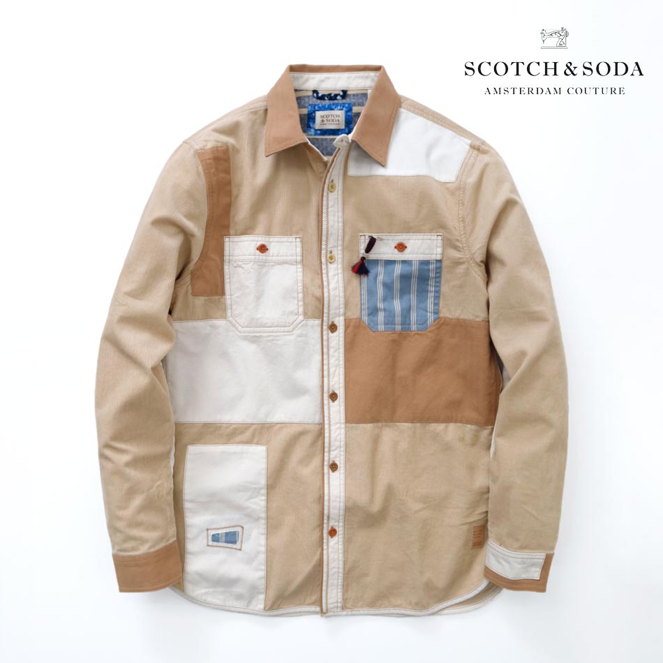 シャツ 長袖 SCOTCH and SODA スコッチアンドソーダ コットン コーデュロイ カジュアル 春 夏 オランダ 正規取扱 新作 大人 おしゃれ 送料無料