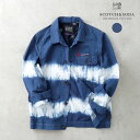 スコッチアンドソーダ SCOTCH & SODA スコッチ アンド ソーダ 81809 ジャケット メンズ シャツジャケット タイダイ加工 インディゴ アメカジ ヒース 横浜 ハマカジ Lightning掲載ショップ