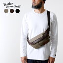 Butler Verner Sails バトラーバーナーセイルズ JA-1225 ヒップバッグ ボディバッグ ウエストポーチ バッグ 鞄 メンズ ユニセックス コーデュラ 丈夫 防水性 本革 日本製 カジュアル アメカジ