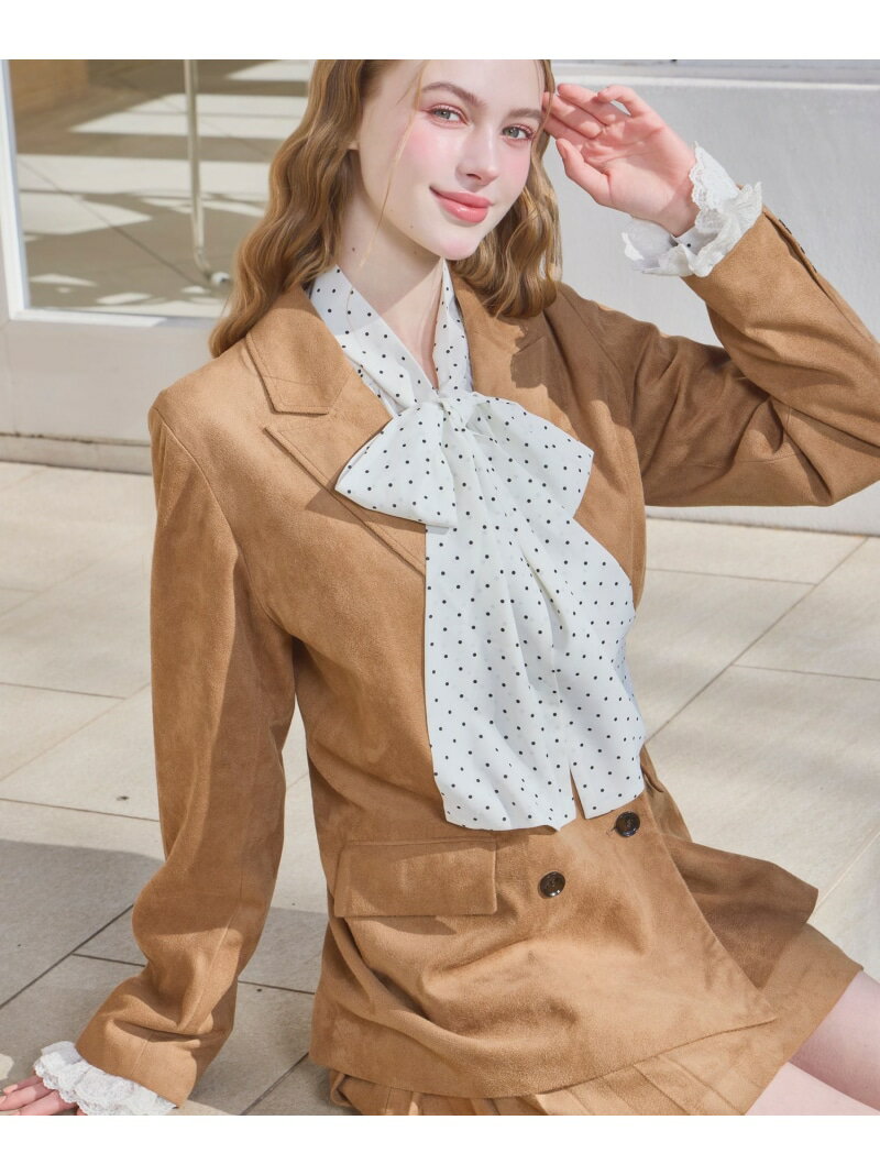 乐天商城 - レーススリーブミドルジャケット Heather ヘザー ジャケット・アウター テーラードジャケット・ブレザー グレー ブラウン ベージュ【送料無料】[Rakuten Fashion]