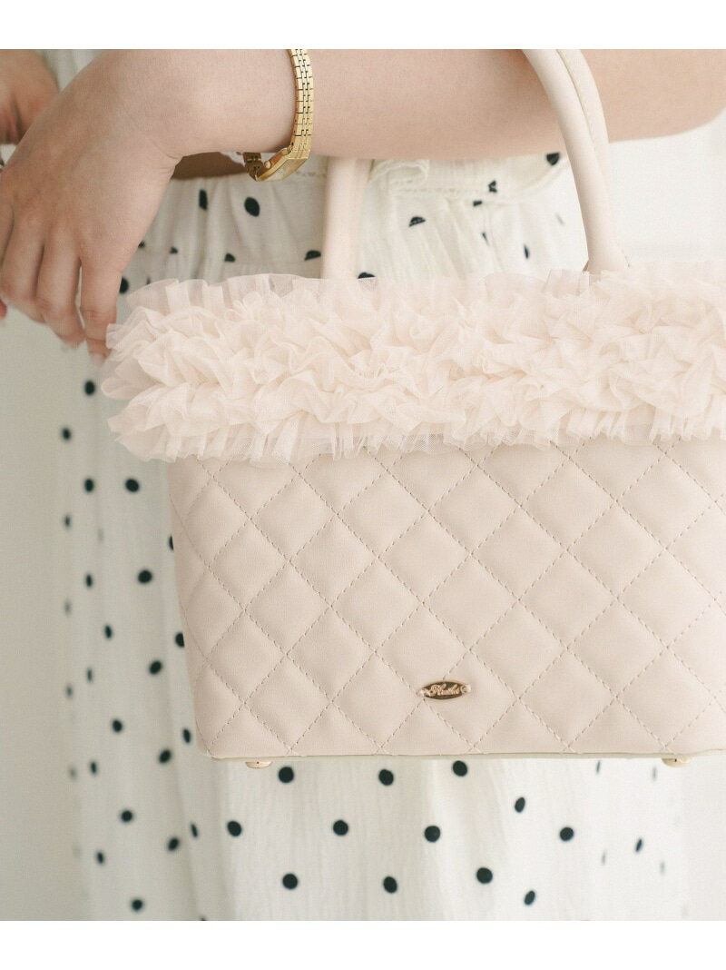 Rakuten - 【SALE／20%OFF】2WAYボリュームフリルBAG Heather ヘザー バッグ ショルダーバッグ ピンク ホワイト ベージュ【RBA_E】【送料無料】[Rakuten Fashion]